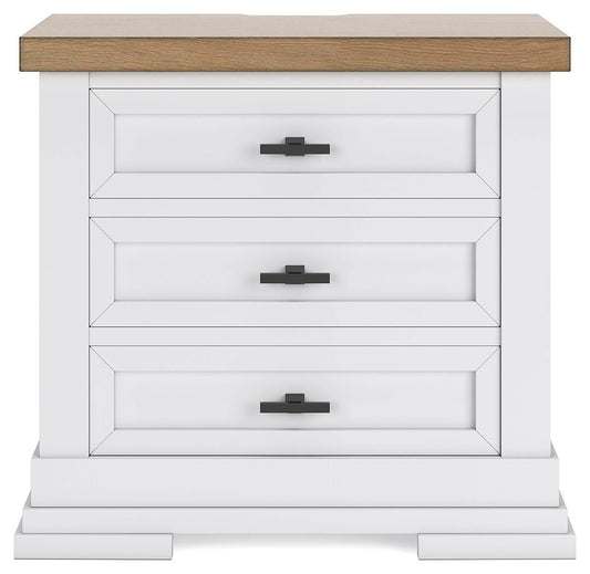 Ashbryn Three Drawer Night Stand