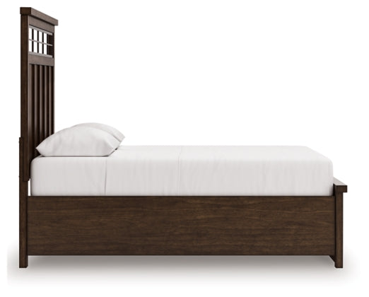 Taffenbrook 4PC Queen Panel Storage Bed Set with Mirrored Dresser & Nightstand