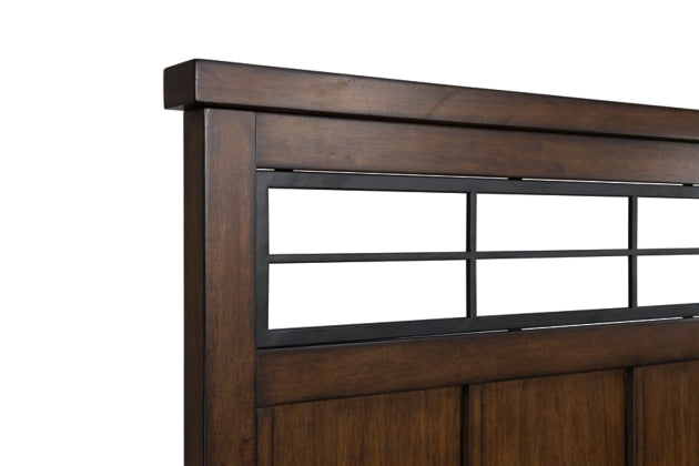 Taffenbrook 4PC Queen Panel Storage Bed Set with Mirrored Dresser & Nightstand