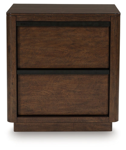 Kendamor Two Drawer Night Stand