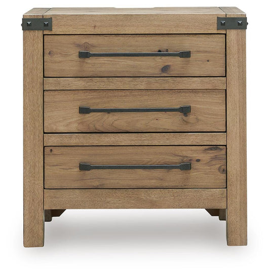 Ridgester Three Drawer Night Stand