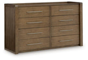 cama con almacenamiento Marxmore Upholstered. Cómoda, Espejo y Buró