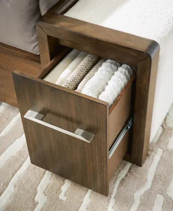 cama con almacenamiento Marxmore King Upholstered