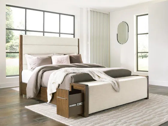 cama con almacenamiento Marxmore King Upholstered