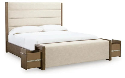 cama con almacenamiento Marxmore King Upholstered