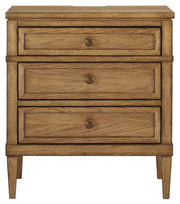 Sharlance King Upholstered Panel Bed, Dresser, Mirror and Nightstand