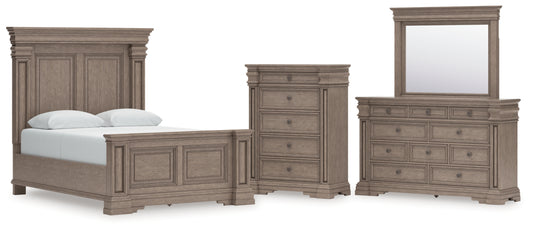 Blairhurst Queen Panel Bed, Dresser, Mirror and Chest