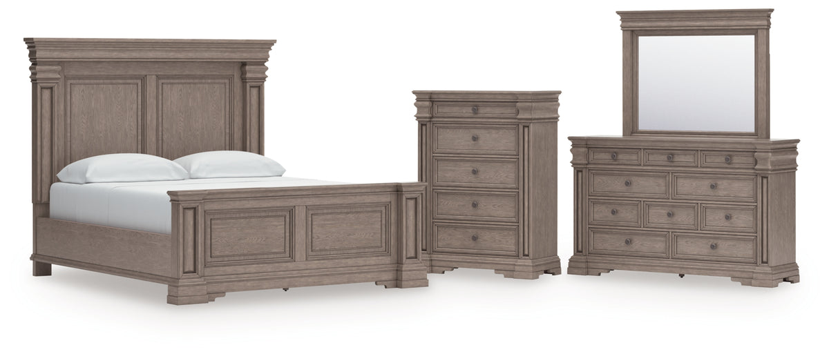 Blairhurst California King Panel Bed, Dresser, Mirror and Chest
