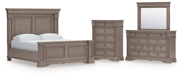 Blairhurst California King Panel Bed, Dresser, Mirror and Chest