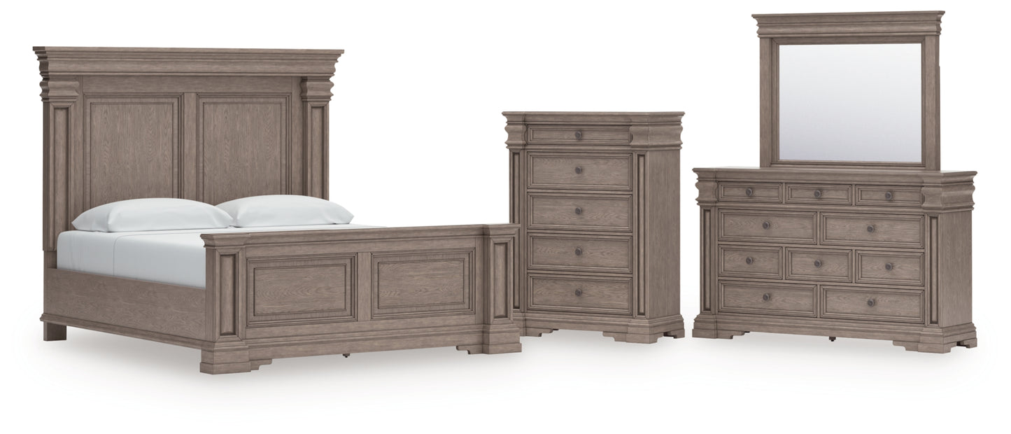 Blairhurst King Panel Bed, Dresser, Mirror and Chest
