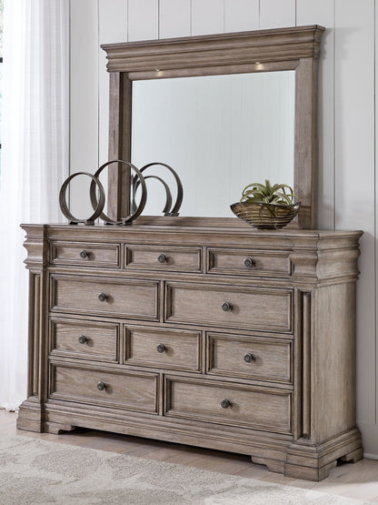 Blairhurst King Panel Bed, Dresser, Mirror and Chest