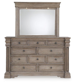 Blairhurst Queen Panel Bed, Dresser, Mirror, Chest and Nightstand
