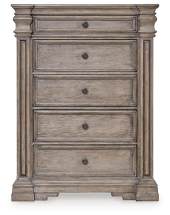 Blairhurst California King Panel Bed, Dresser, Mirror, Chest and Nightstand