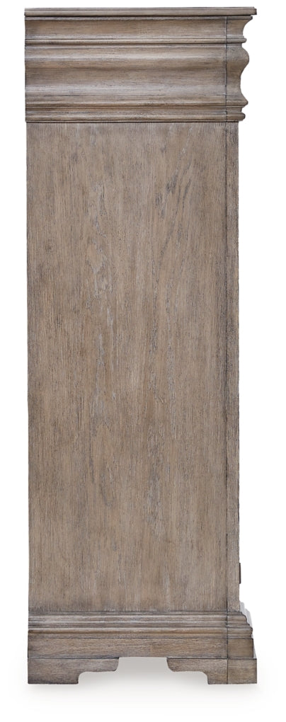 Blairhurst California King Panel Bed, Dresser, Mirror, Chest and Nightstand