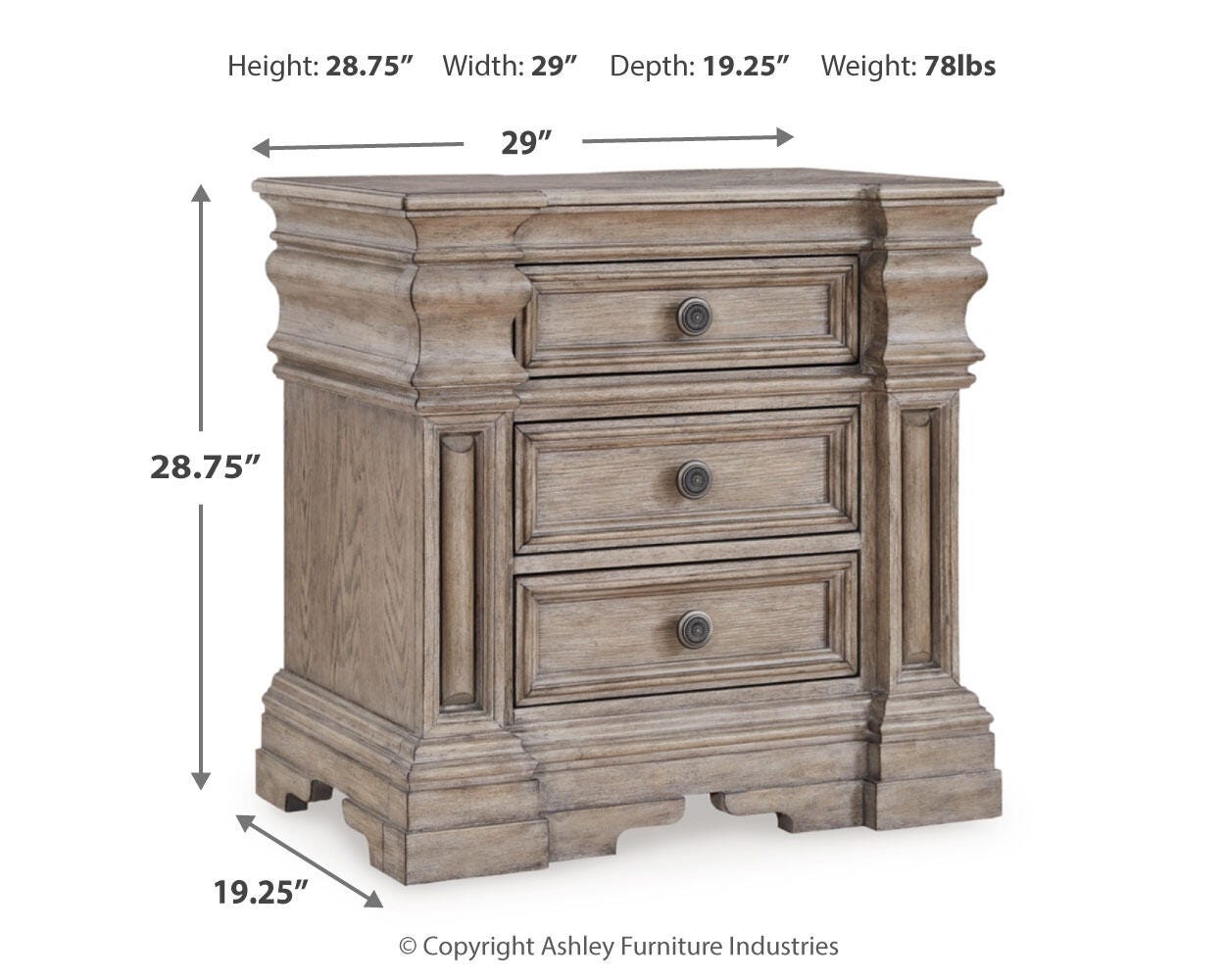 Blairhurst Queen Panel Bed, Dresser, Mirror, Chest and Nightstand