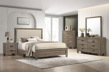 Millie Upholsteredolstery Bed One Box -Grey