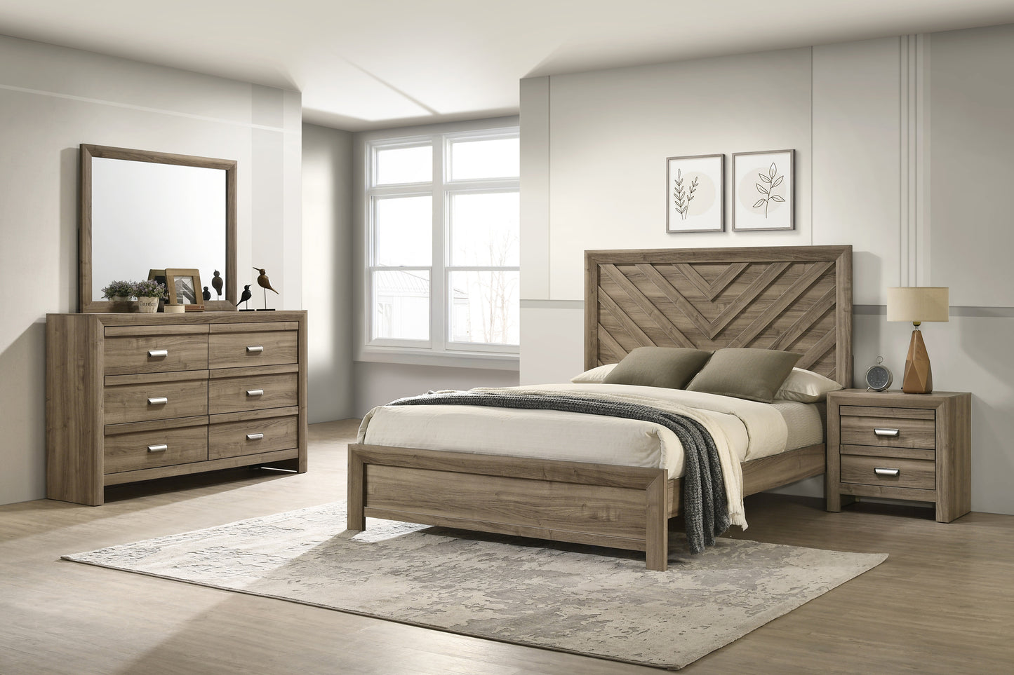 Valor Night Stand-Light Brown