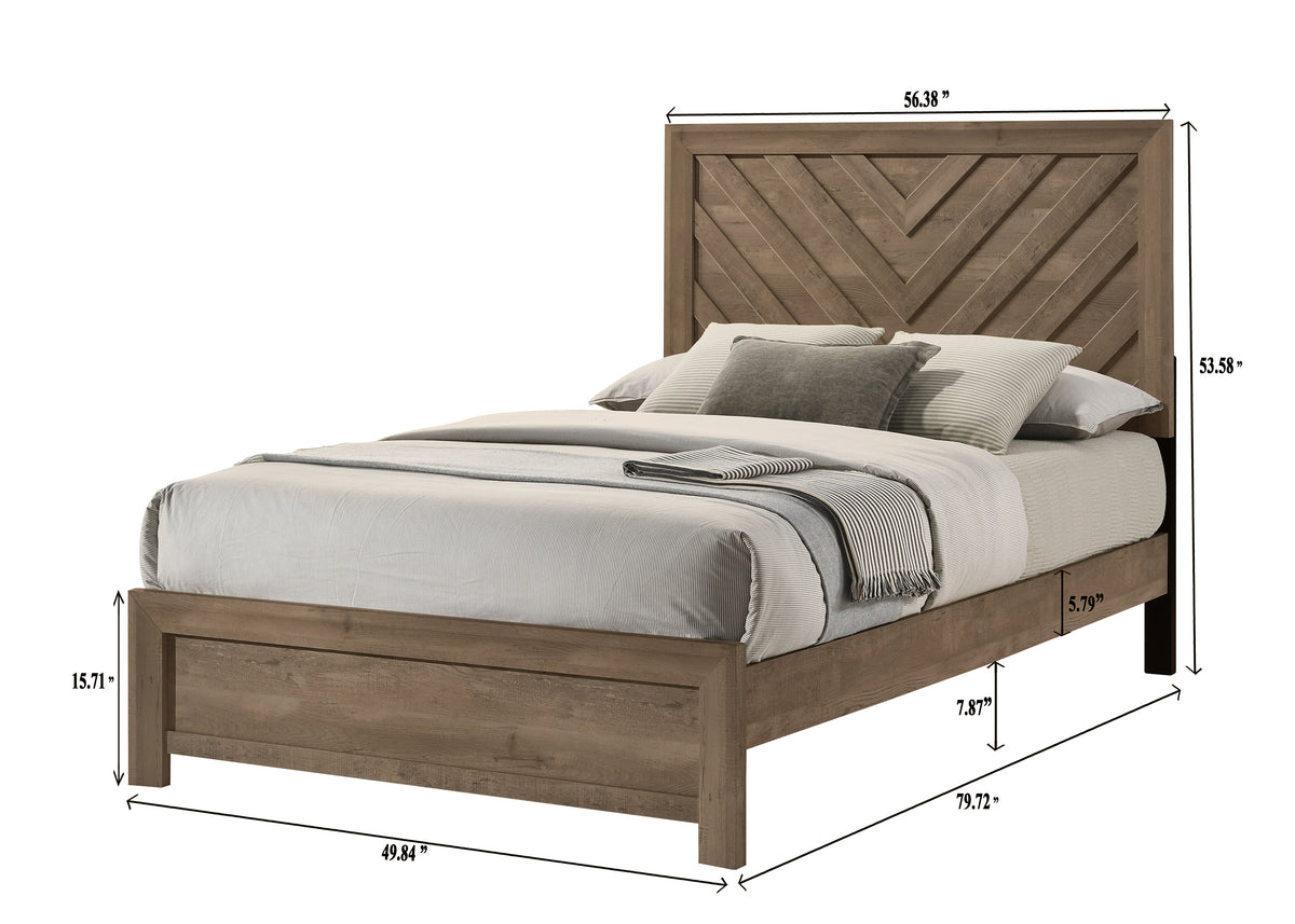Valor Bed Light Brown