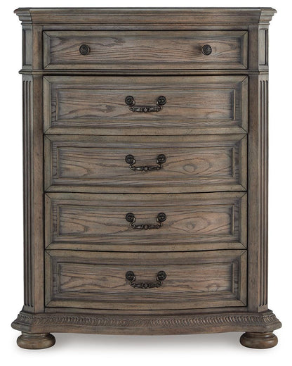 Ardenfield California King Sleigh Bed, Chest and Nightstand