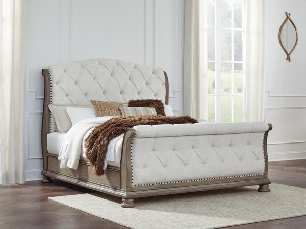 Ardenfield King Upholstered Sleigh Bed