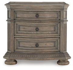 Ardenfield King Upholstered Sleigh Bed, Dresser, Mirror and Nightstand