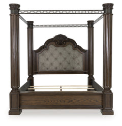 Maylee King Canopy Bed, Dresser and Mirror