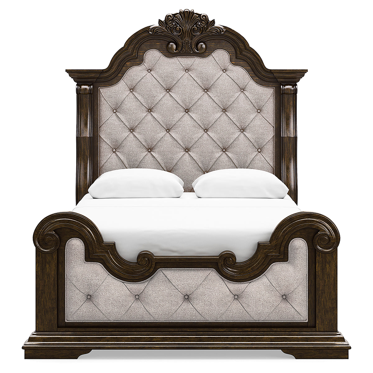 Maylee Upholstered 5PC Bedroom Set with 2 Nightstands