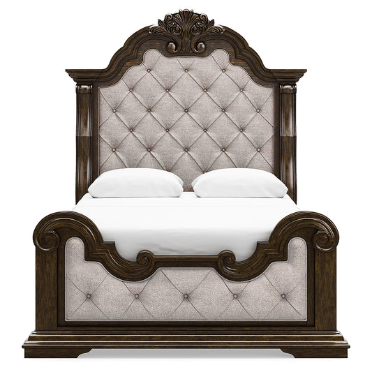 Maylee Upholstered 5PC Bedroom Set with 2 Nightstands