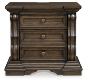 Maylee King Canopy Bed, Dresser, Mirror and Nightstand