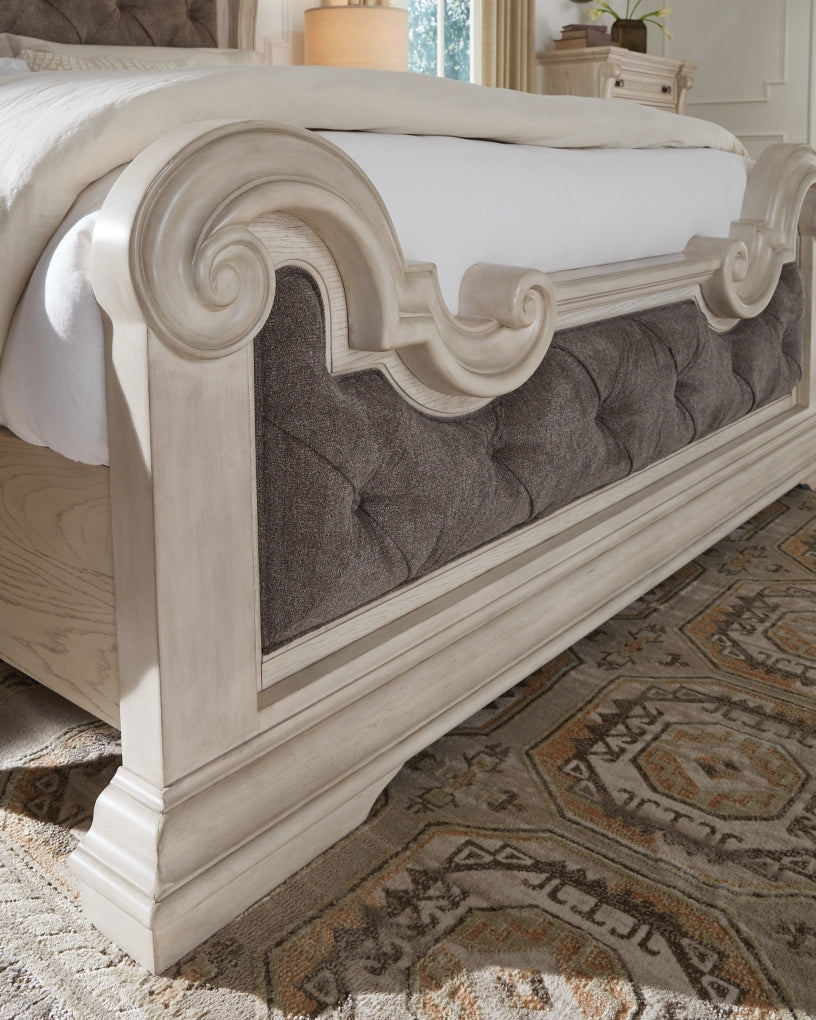 Andonhall King Upholstered Panel Bed