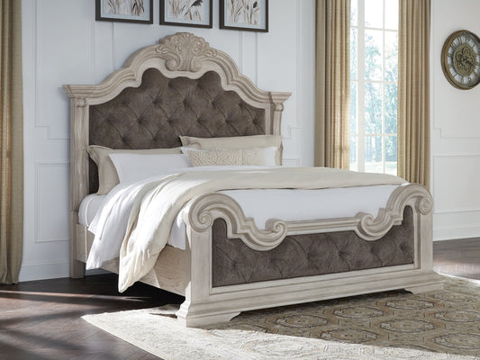 Andonhall King Upholstered Panel Bed