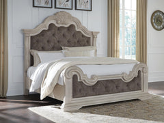 Andonhall California King Upholstered Panel Bed