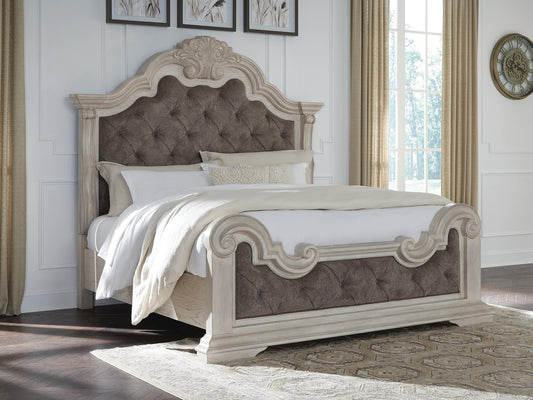 Andonhall California King Upholstered Panel Bed
