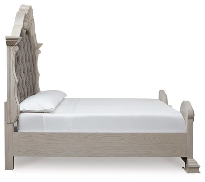 Andonhall California King Upholstered Panel Bed