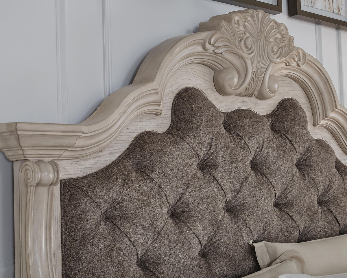 Andonhall California King Upholstered Panel Bed