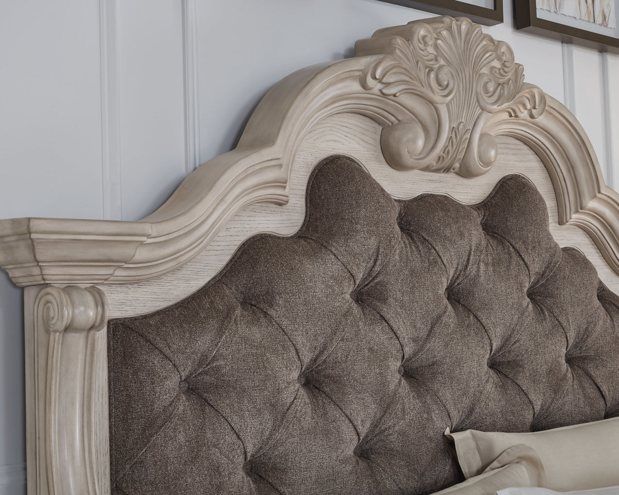 Andonhall California King Upholstered Panel Bed