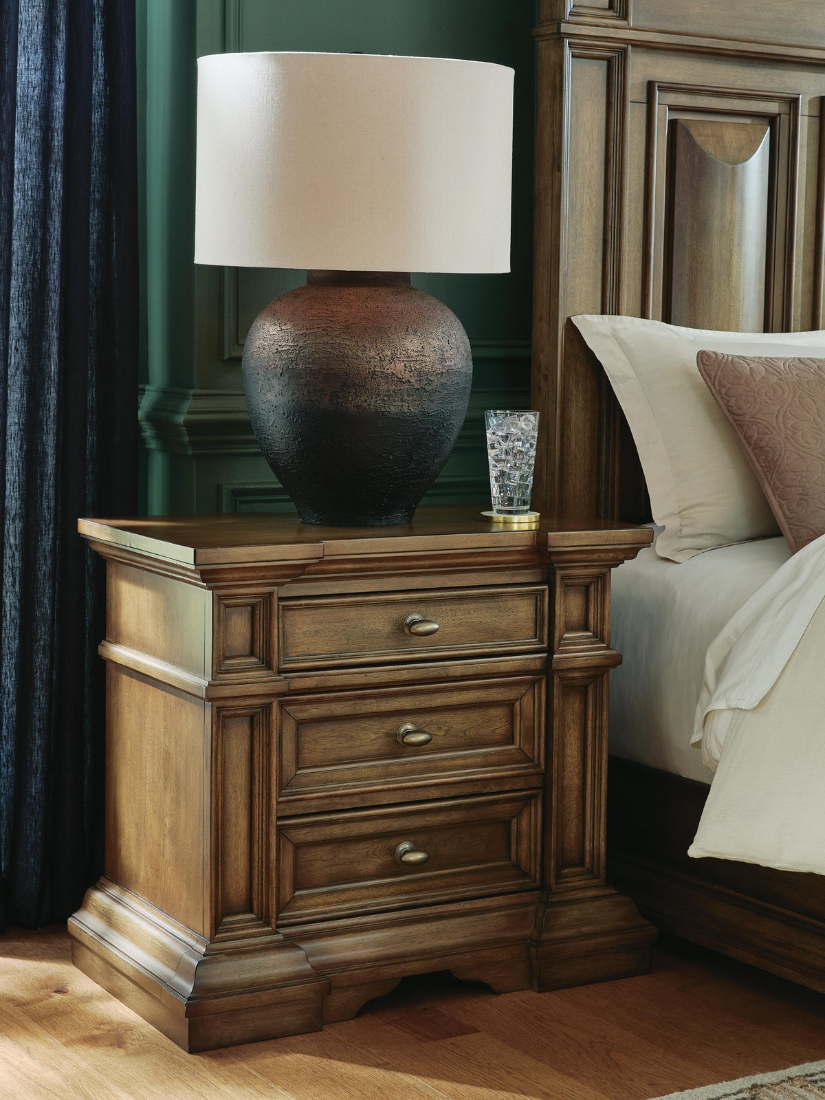 Channley Three Drawer Night Stand