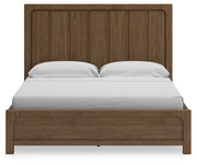 Cabalynn California King Panel Bed with Storage with Mirrored Dresser