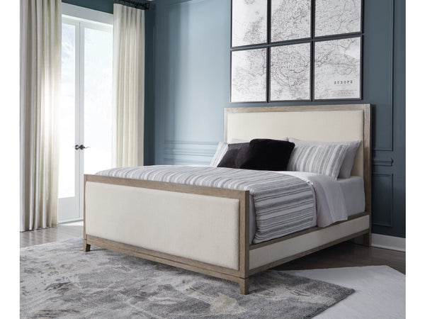 Chrestner Queen Upholstered Panel Bed