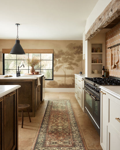 Magnolia Home by Joanna Gaines x Loloi Banks BAN-04 Brick / Ivory