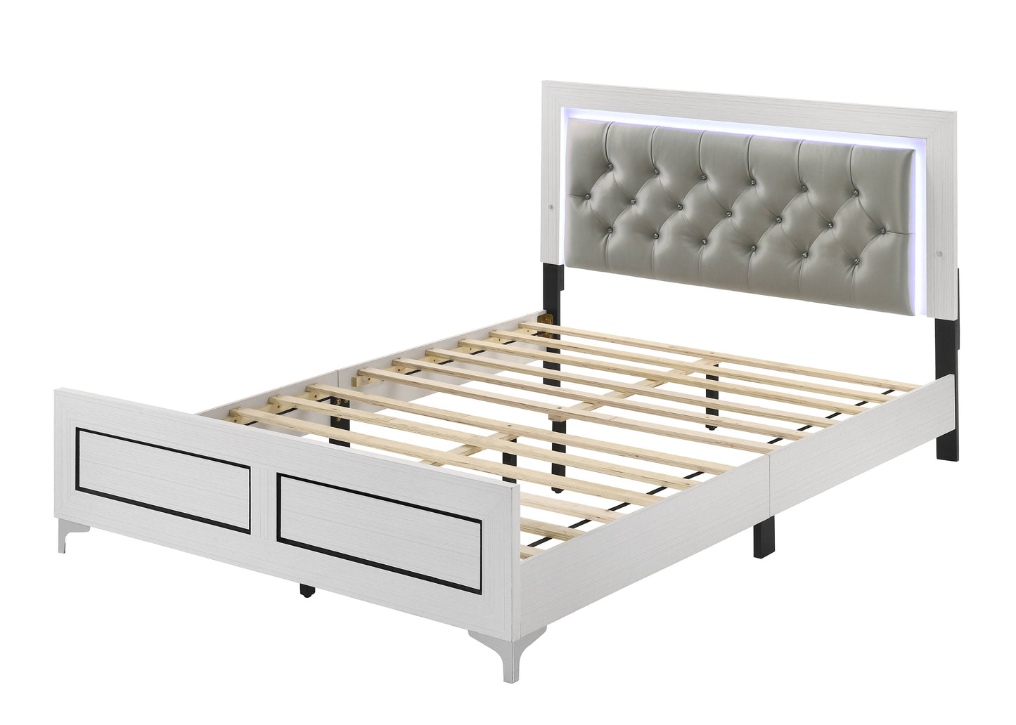 Cama tapizada Casilda con LED