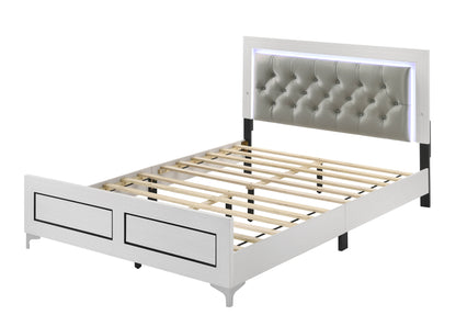 Cama tapizada Casilda con LED