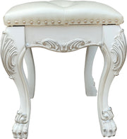Taburete de tocador tapizado Dresden II de 20" de alto