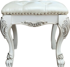 Taburete de tocador tapizado Dresden II de 20" de alto