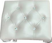 Taburete de tocador tapizado Dresden II de 20" de alto