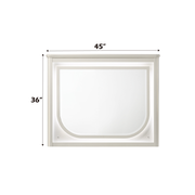 Espejo biselado rectangular Laveda de 45" de largo con LED