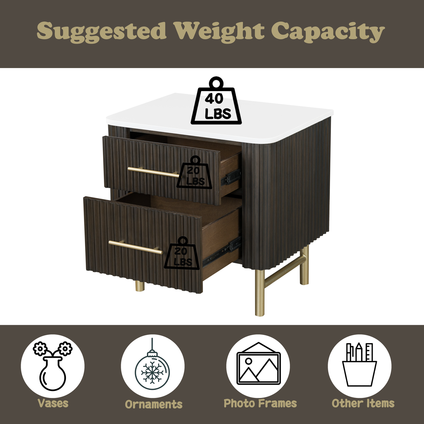 Clayten Rectangular 2-Drawer Nightstand