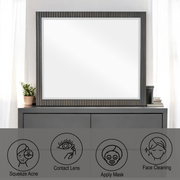 Espejo rectangular Clayten de 36'' de alto