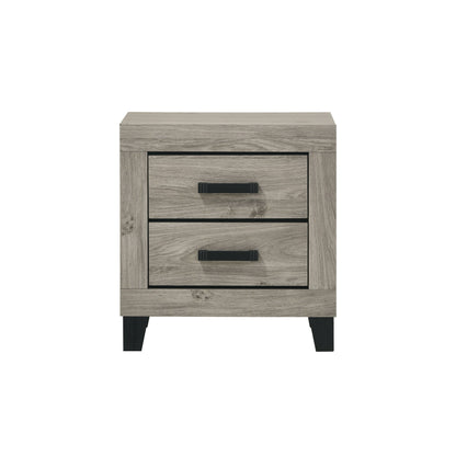 Mari 22"L Rectangular 2-Drawer Nightstand