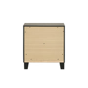 Mesita de noche rectangular Mari de 22" de largo y 2 cajones